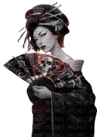 kikkapink geisha gothic woman - 免费PNG