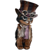 Chat Steampunk - Free PNG