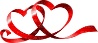 Red ribbon heart - Free PNG