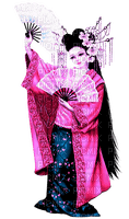 Asian.Woman.Pink.Blue - png gratuito