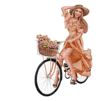 woman with bicycle bp - ingyenes png