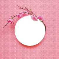 background fond spring printemps frühling primavera весна wiosna flower fleur blossom bloom blüte fleurs blumen image tube frame cadre circle pink - gratis png