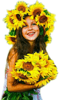 Sunflower.Girl - By KittyKatLuv65 - darmowe png