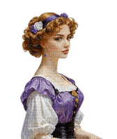 vintage woman purple - δωρεάν png