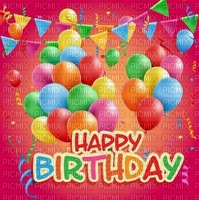 image encre happy birthday balloons edited by me - PNG gratuit