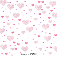 Coeur rose fond Debutante - 無料png