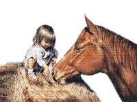 kind mit pferd milla1959 - PNG gratuit
