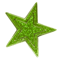 Glitter Star Lime - By StormGalaxy05 - ingyenes png