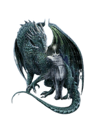 dragon et licorne - бесплатно png