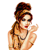 Woman brown gold - 免费PNG