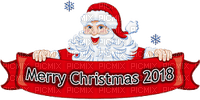 merry christmas 2018 - PNG gratuit