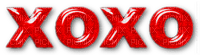 XOXO.Text.Red - gratis png