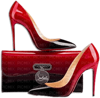 soave deco fashion bag shoe red