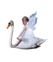 Kaz_Creations Baby Enfant Child Girl Swan - kostenlos png