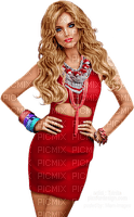 summer woman in red by nataliplus - PNG gratuit