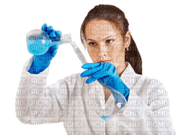 kemisti, chemist, nainen, woman - PNG gratuit