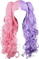 Wig, pink, purple