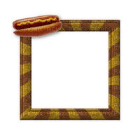 Small Brown/Yellow Frame - bezmaksas png