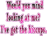 would you mind looking at me? pink and black - Zdarma animovaný GIF