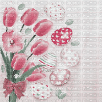 soave background animated easter eggs flowers - GIF animate gratis
