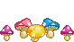 dancing mushrooms - 免费动画 GIF