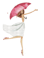 femme avec parapluie.Cheyenne63 - Free PNG