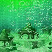 Green Underwater  Palace - Free animated GIF