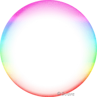 SOAVE CIRCLE FRAME DECO SHADOW rainbow - Free PNG