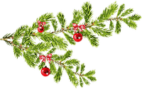 soave deco branch christmas winter ball pine - PNG gratuit
