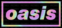 Oasis (logo text) - Bezmaksas animēts GIF
