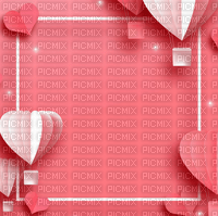 Fond rose background pink coeur heart bg - безплатен png