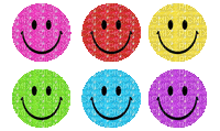 Rainbow Smiley - Ingyenes animált GIF
