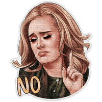 adele Emoji - kostenlos png