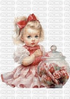 girl with candy - gratis png