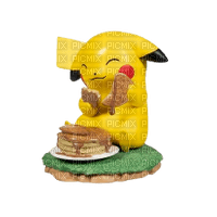 pikachu eating pancakes - png ฟรี
