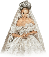 soave woman bride vintage beige white - PNG gratuit