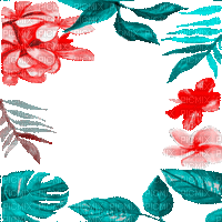 Y.A.M._Summer flowers frame - GIF animate gratis
