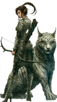 elf with lynx by nataliplus - ücretsiz png
