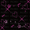 Pink sparkle hearts on black background - GIF animate gratis