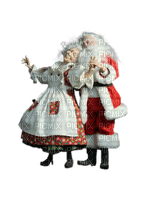 Santa and Mrs Claus bp - ücretsiz png