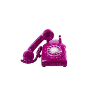 Kaz_Creations Telephone-Cerise-Deep Pink - 免费PNG