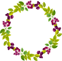 Berry flower frame 🏵asuna.yuuki🏵 - png gratis