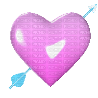 3d Pink Gradient Heart Spinning (Unknown Credits) - Bezmaksas animēts GIF