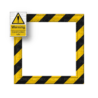 Black/Yellow Frame - png gratuito