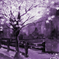 Y.A.M._Landscape purple - GIF animado gratis