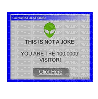100000th visitor window - 免费PNG