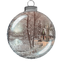 Christmas ball - Безплатен анимиран GIF