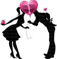 valentine couple by nataliplus - zdarma png