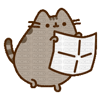 Searching Fat Cat - GIF animasi gratis