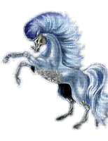 cheval argenté - Бесплатни анимирани ГИФ